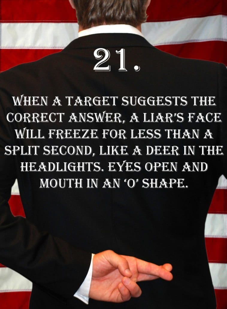 Deception Tip 21 - How To Detect Deception - A Guide To Deception