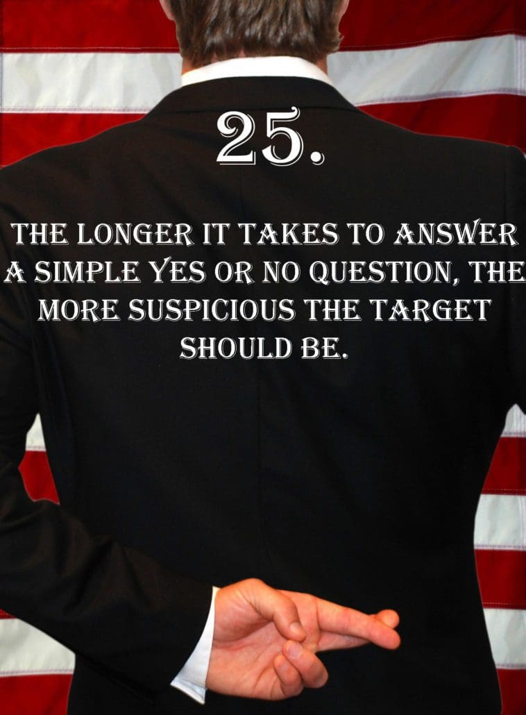 Deception Tip 25 - How To Detect Deception - A Guide To Deception